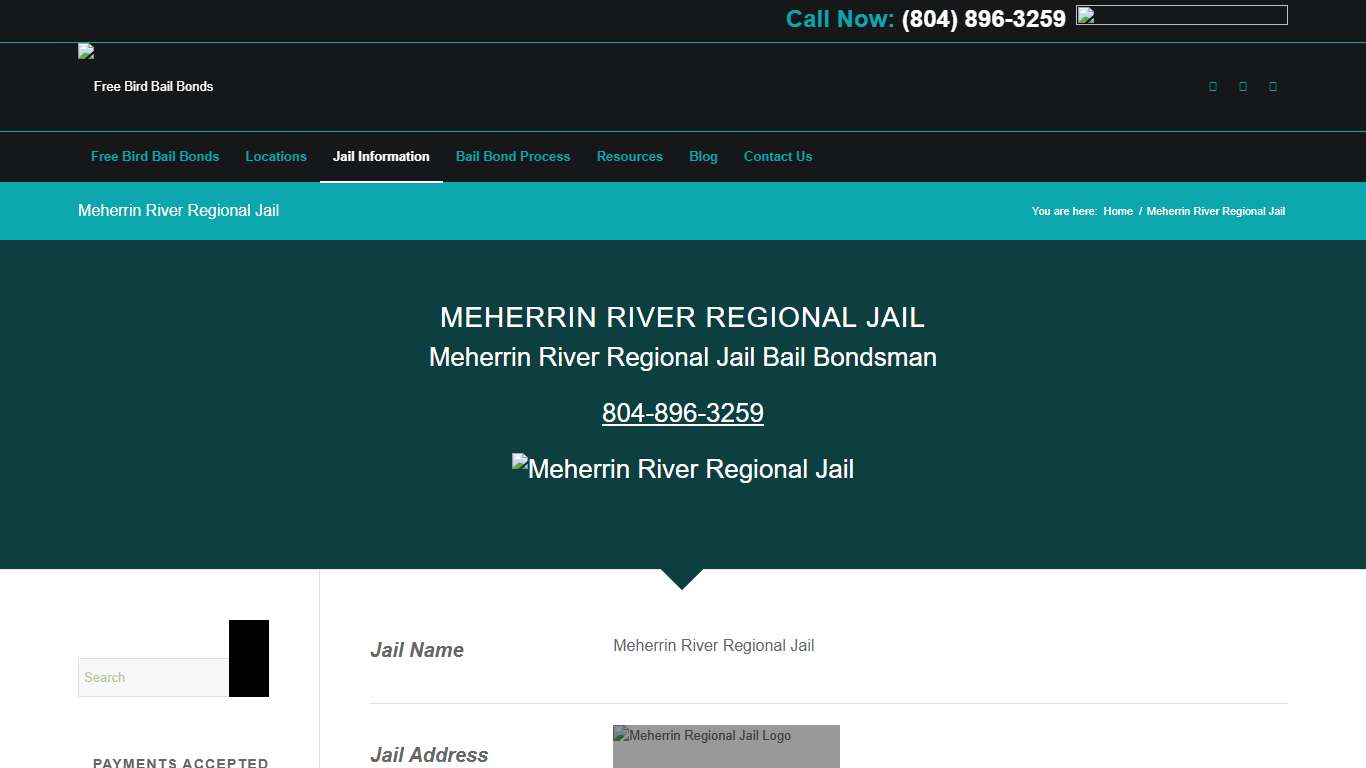 Meherrin River Regional Jail - Free Bird Bail Bonds