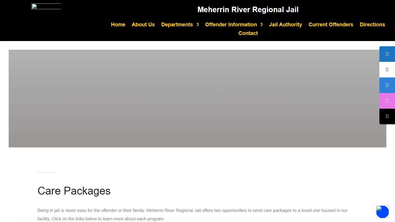 Care Packages | Meherrin River Regional Jail